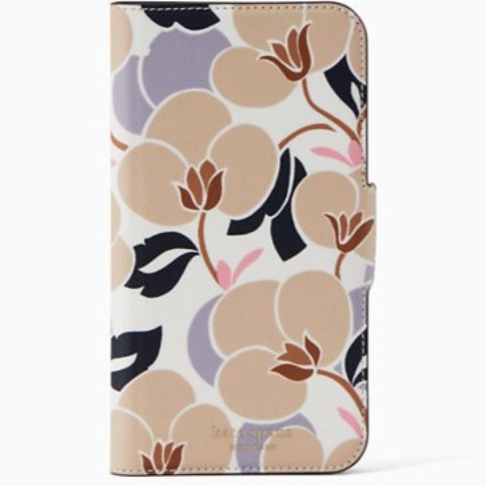Kate Spade iPhone Breezy Leather Folio Case XS MAX